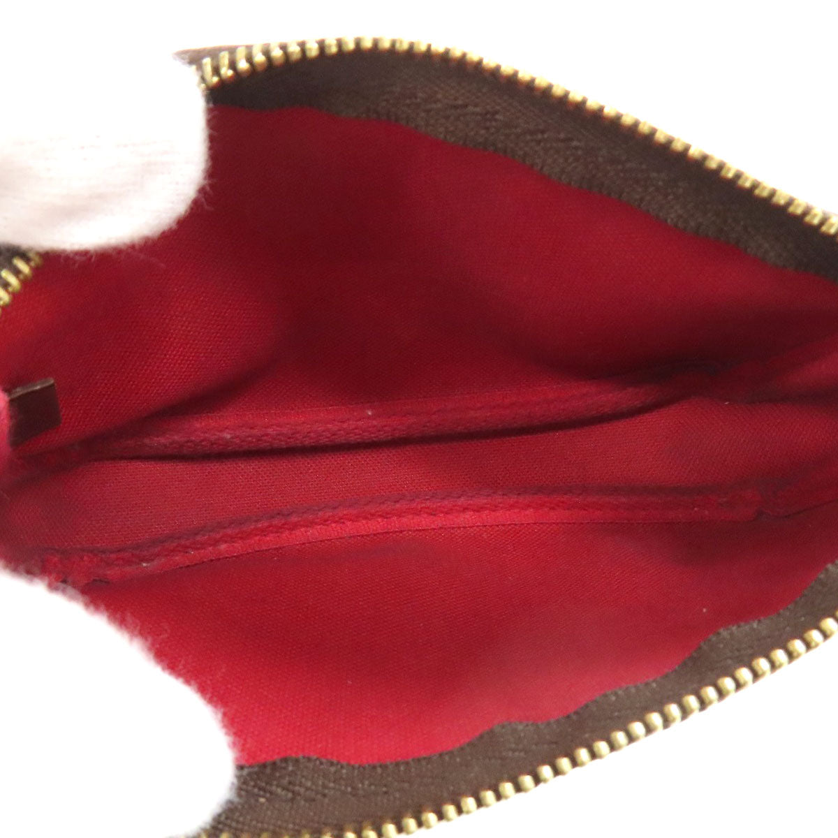 LOUIS VUITTON Accessory pouch N58009 Damier canvas Brown Mini Pochette Accessoires Women Used
