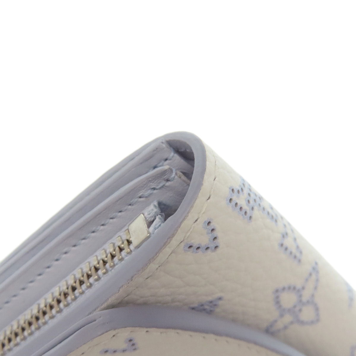 LOUIS VUITTON Bifold Wallet M11802 Mahina leather white Portefeuille Iris Compact Japan Limited Women Used