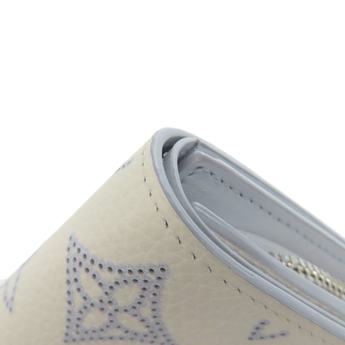 LOUIS VUITTON Bifold Wallet M11802 Mahina leather white Portefeuille Iris Compact Japan Limited Women Used