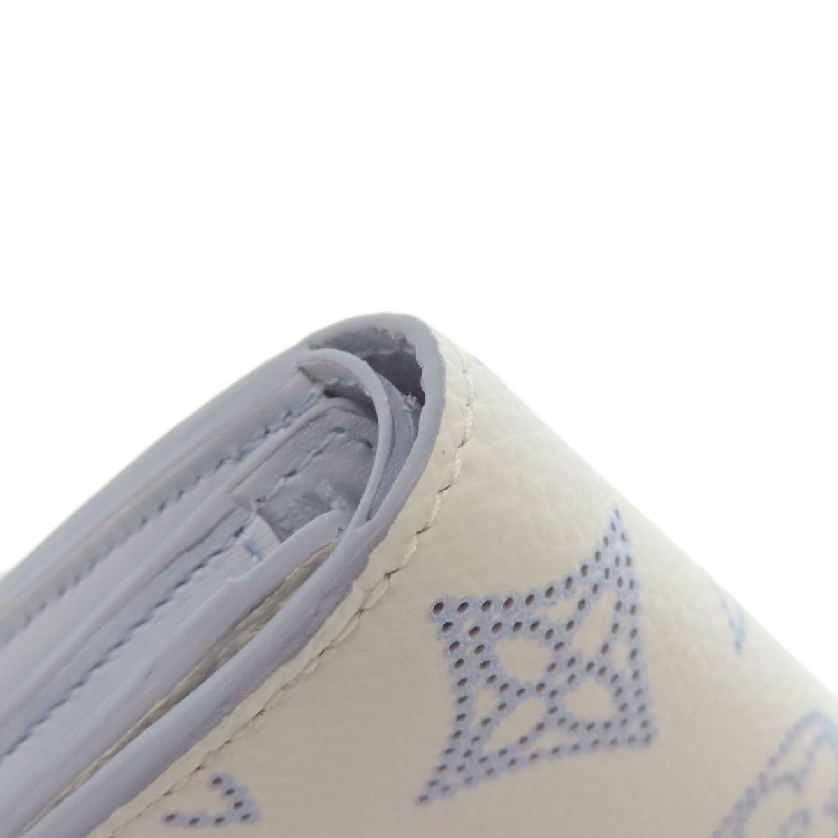 LOUIS VUITTON Bifold Wallet M11802 Mahina leather white Portefeuille Iris Compact Japan Limited Women Used