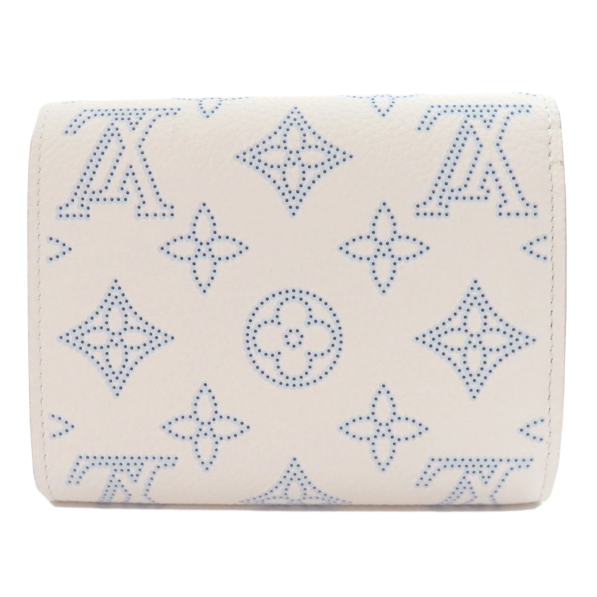LOUIS VUITTON Bifold Wallet M11802 Mahina leather white Portefeuille Iris Compact Japan Limited Women Used