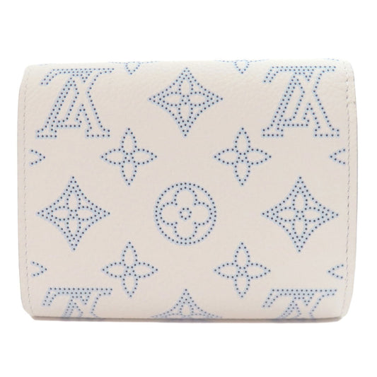 LOUIS VUITTON Bifold Wallet M11802 Mahina leather white Portefeuille Iris Compact Japan Limited Women Used