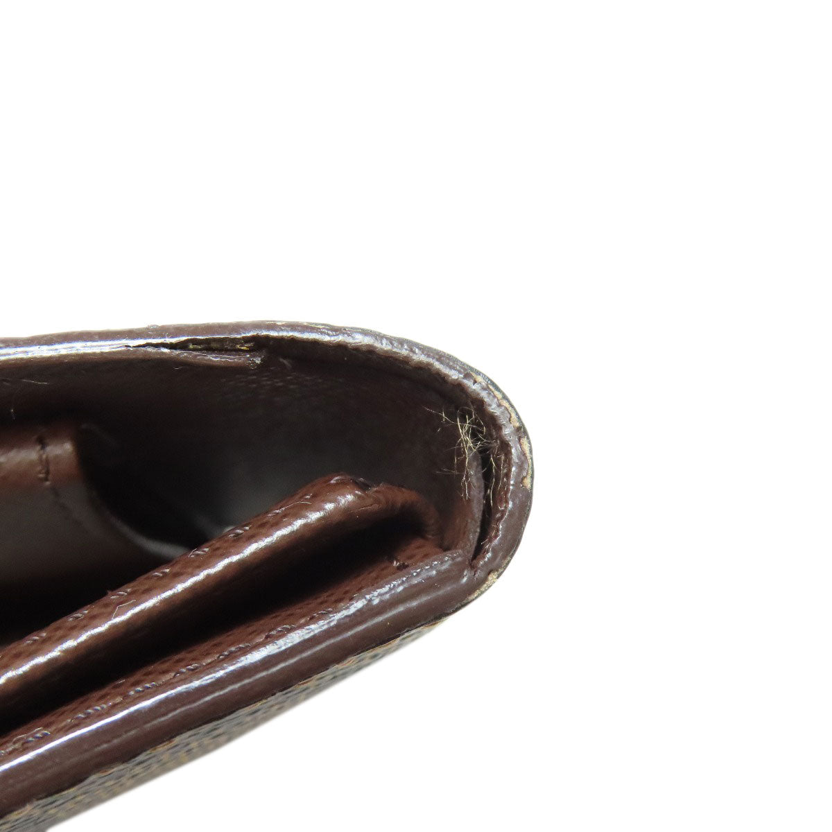 LOUIS VUITTON Bifold Wallet N60011 Damier canvas Brown Portefeuille Florin Women Used