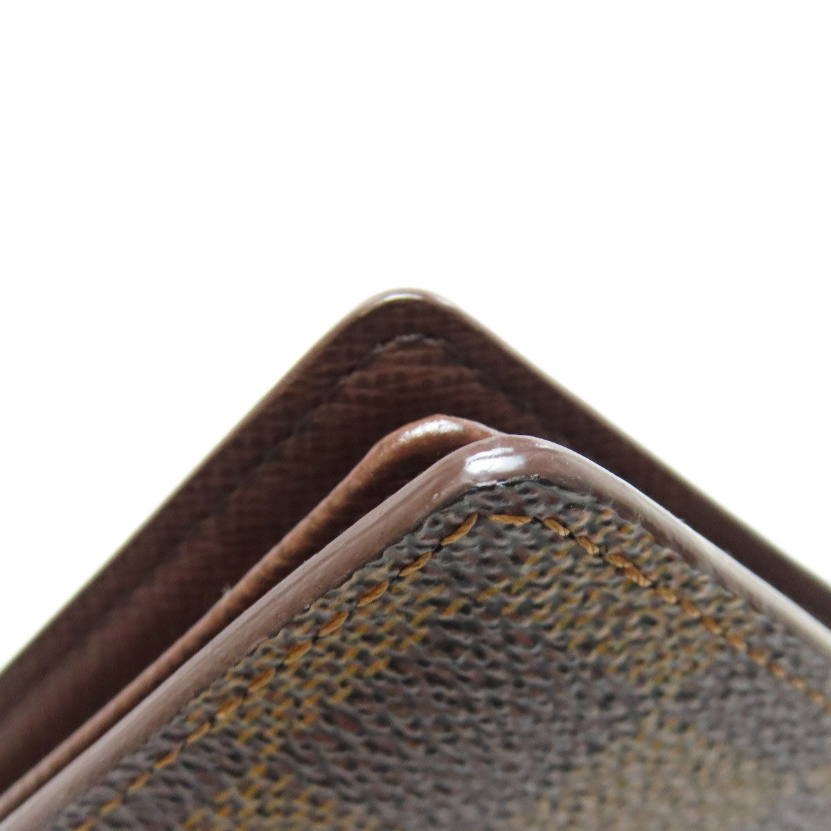 LOUIS VUITTON Bifold Wallet N60011 Damier canvas Brown Portefeuille Florin Women Used