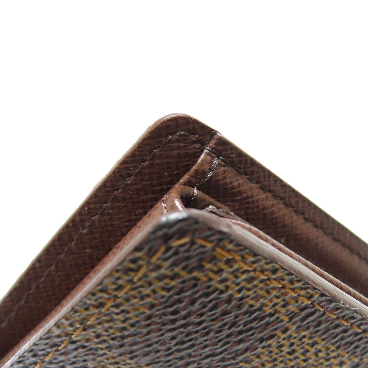 LOUIS VUITTON Bifold Wallet N60011 Damier canvas Brown Portefeuille Florin Women Used