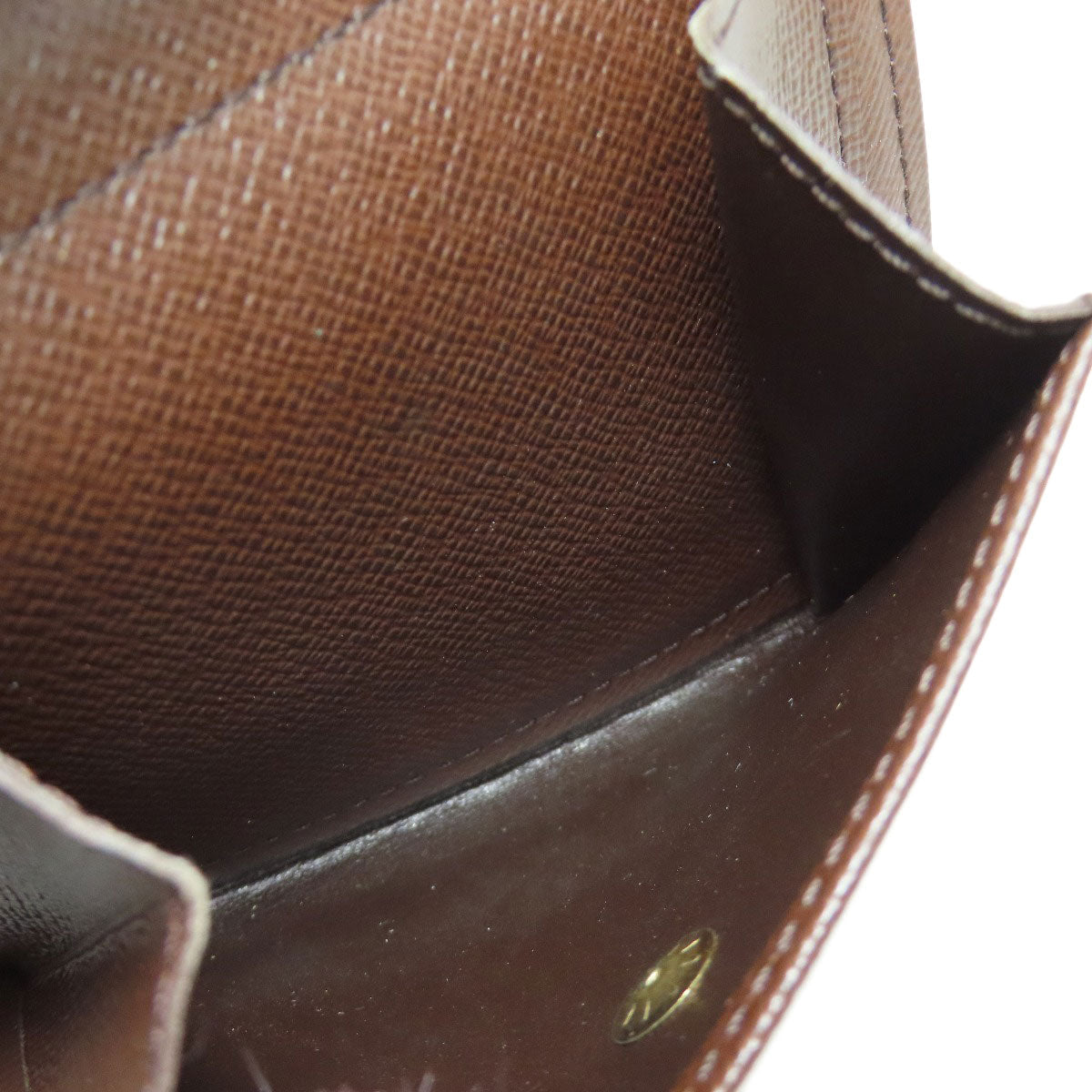 LOUIS VUITTON Bifold Wallet N60011 Damier canvas Brown Portefeuille Florin Women Used
