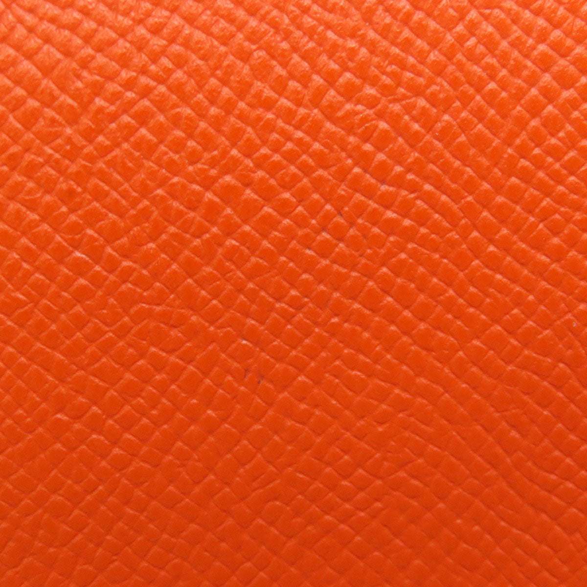 HERMES Coin case Epsom Orange Azap Silkin Compact SilverMetal