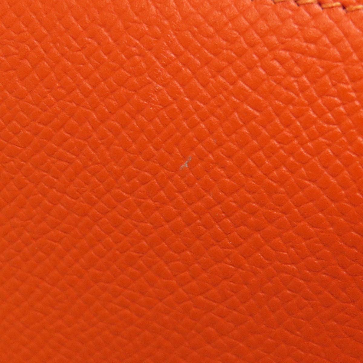HERMES Coin case Epsom Orange Azap Silkin Compact SilverMetal