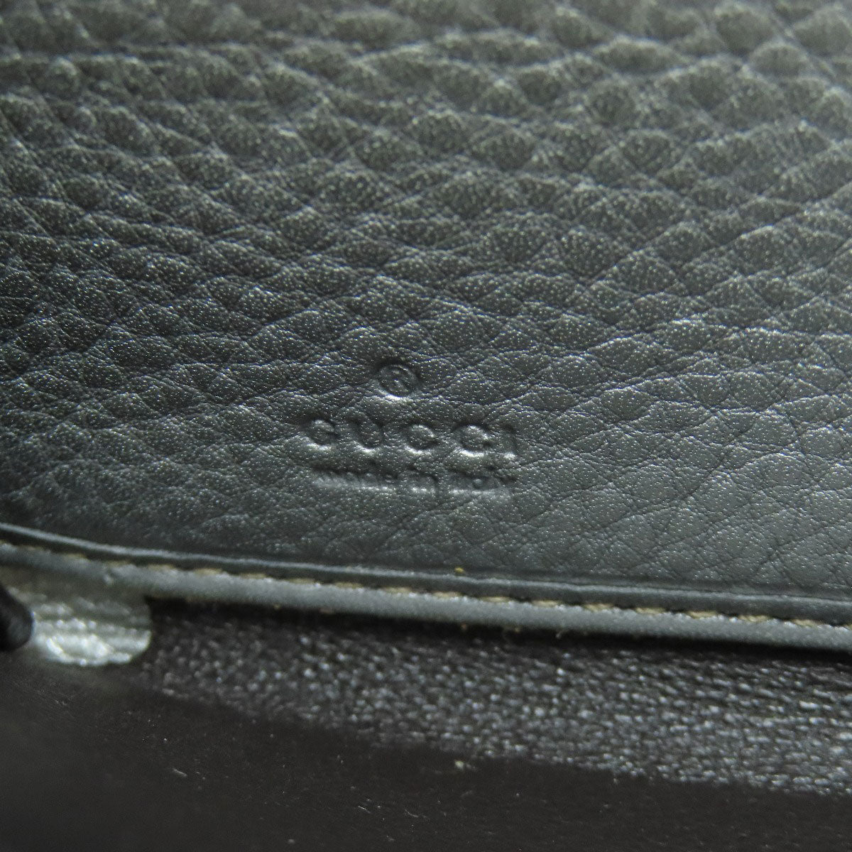 GUCCI Long Wallet Purse 224252 Canvas, Leather Brown GG Women Used