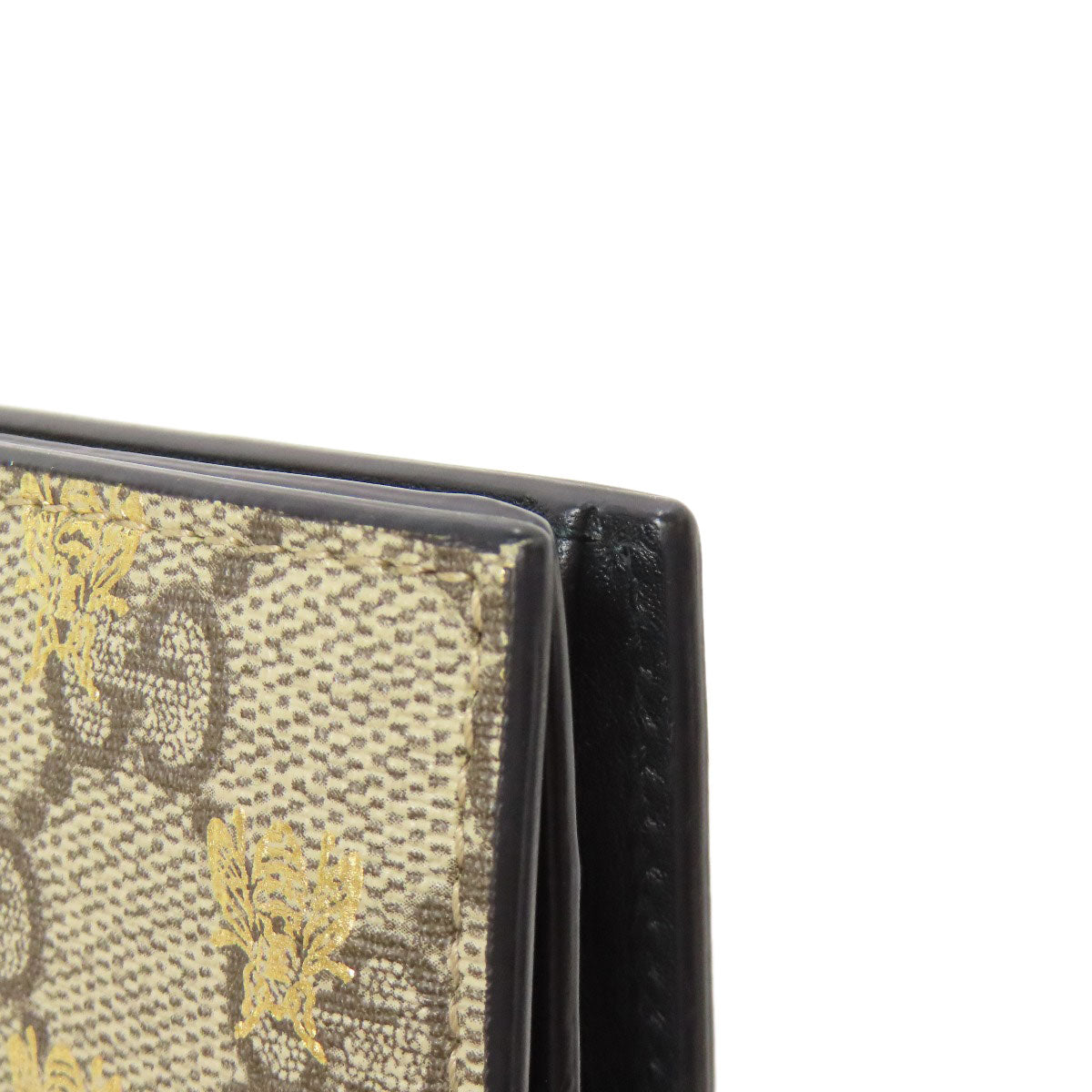 GUCCI Bifold Wallet 508757 PVC Brown GG Supreme B Women Used
