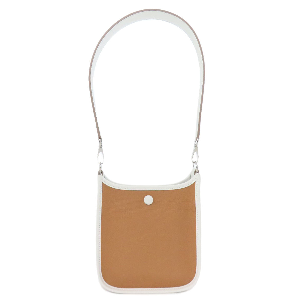 HERMES Handbag Towar Officche Brown Neo Evelyn 16 TPM SilverMetal