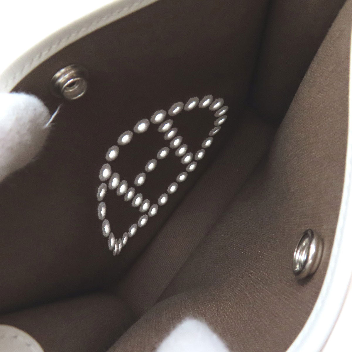 HERMES Handbag Towar Officche Brown Neo Evelyn 16 TPM SilverMetal