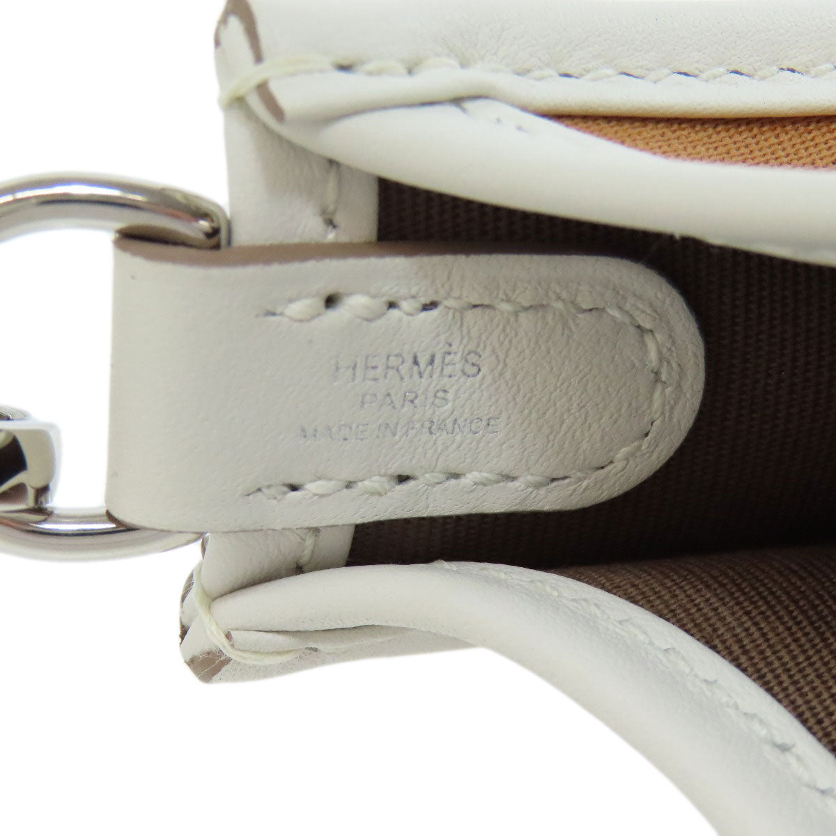HERMES Handbag Towar Officche Brown Neo Evelyn 16 TPM SilverMetal