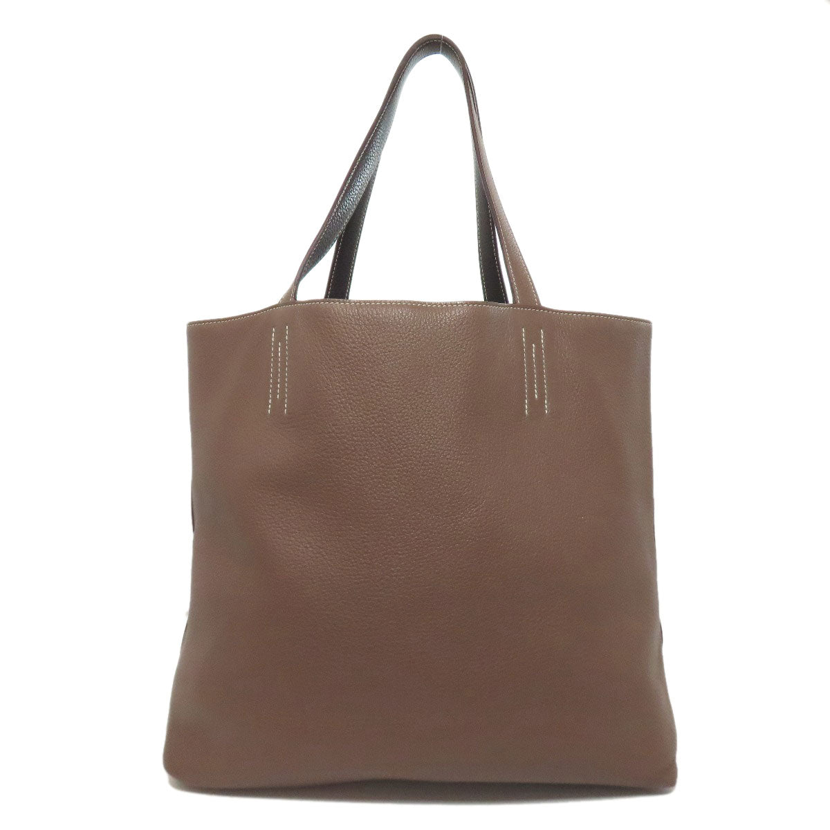 HERMES Tote Bag Taurillon Clemence beige Double Sense 36 Etoupe