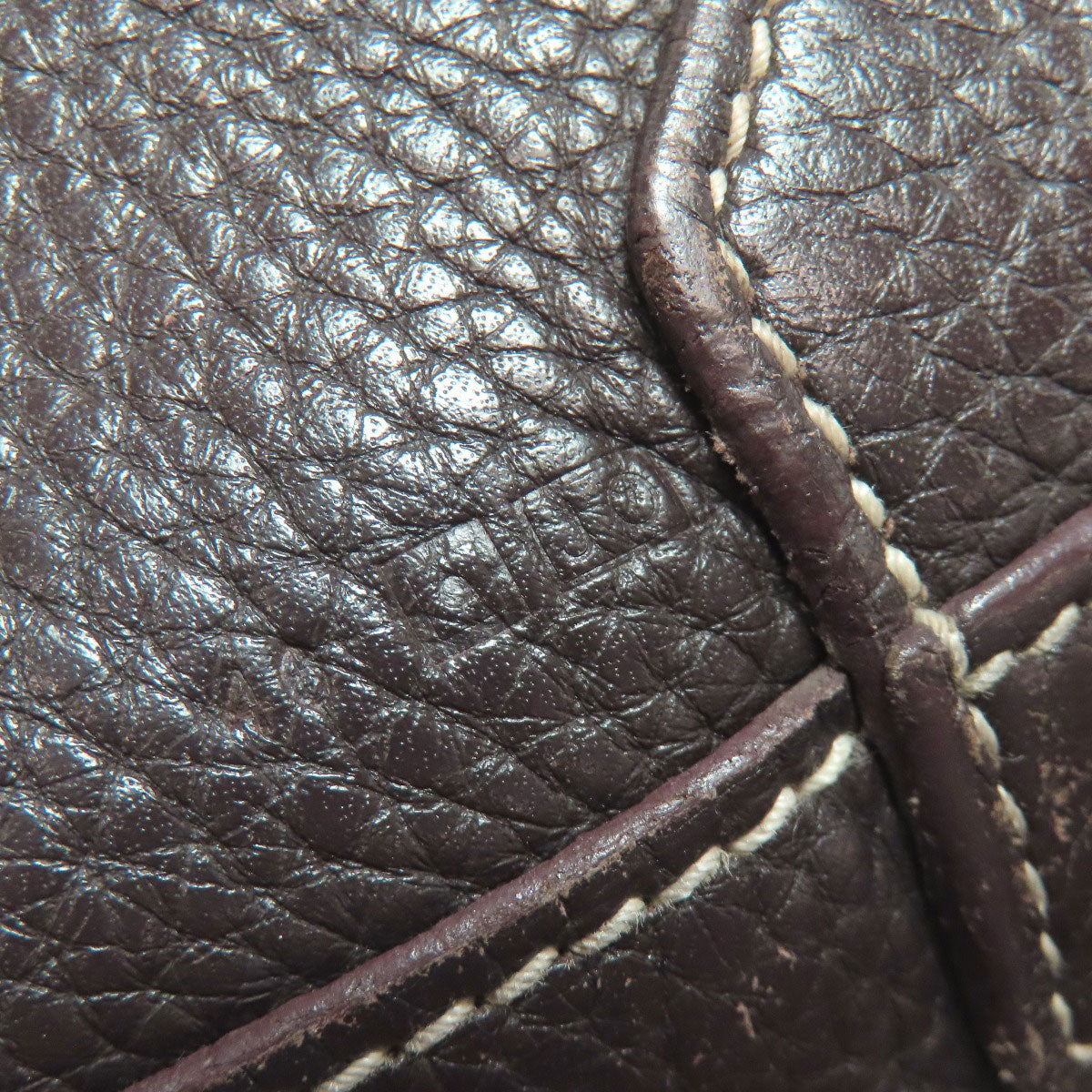HERMES Tote Bag Taurillon Clemence beige Double Sense 36 Etoupe