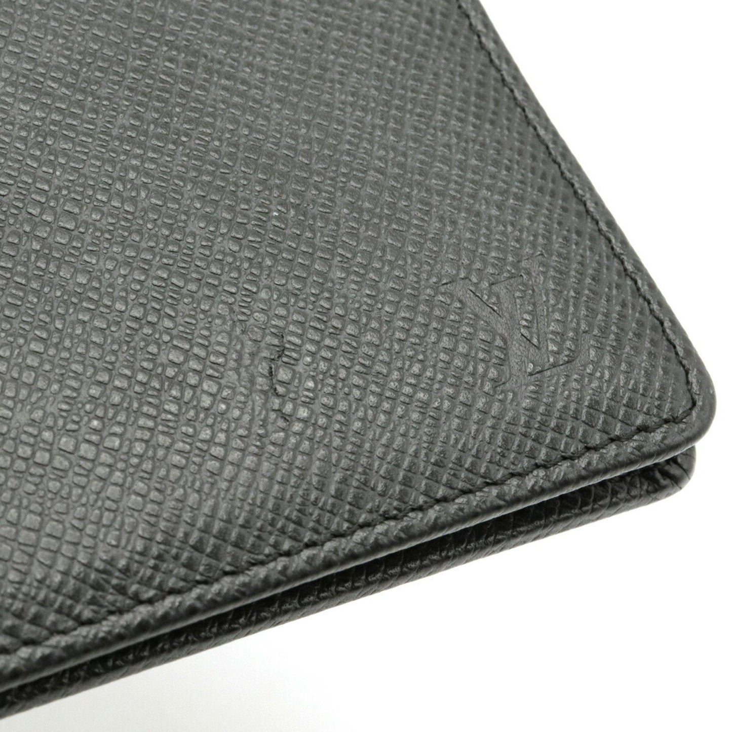 Louis Vuitton Black Leather PORTEFEUILLE MULTIPLE wallet accessories