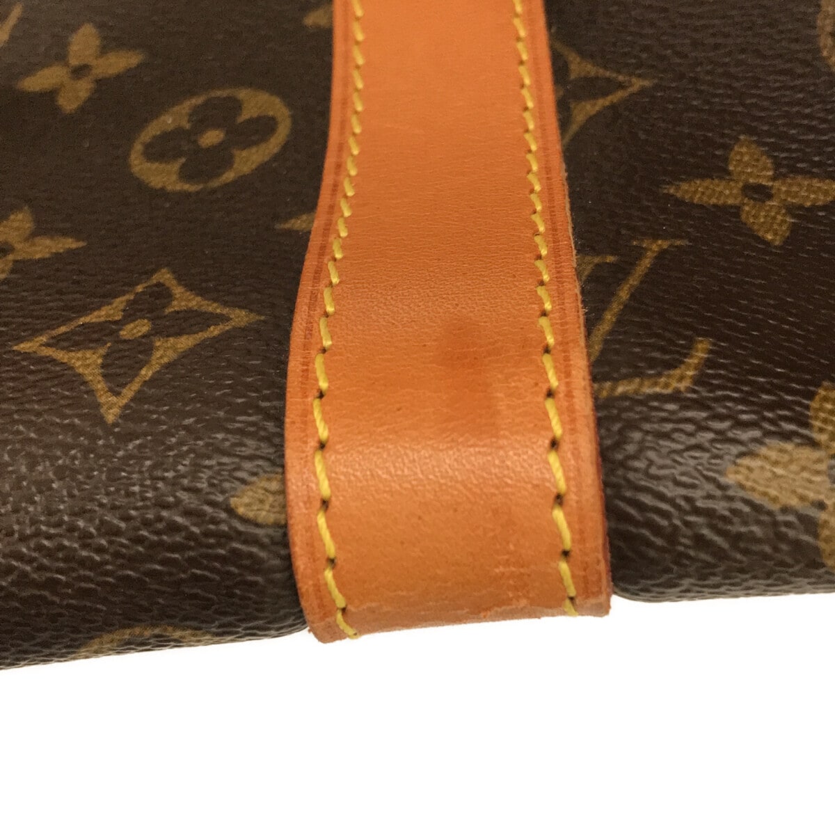 Louis Vuitton Brown Canvas Keepall Bandouli√®re 55 travel bag