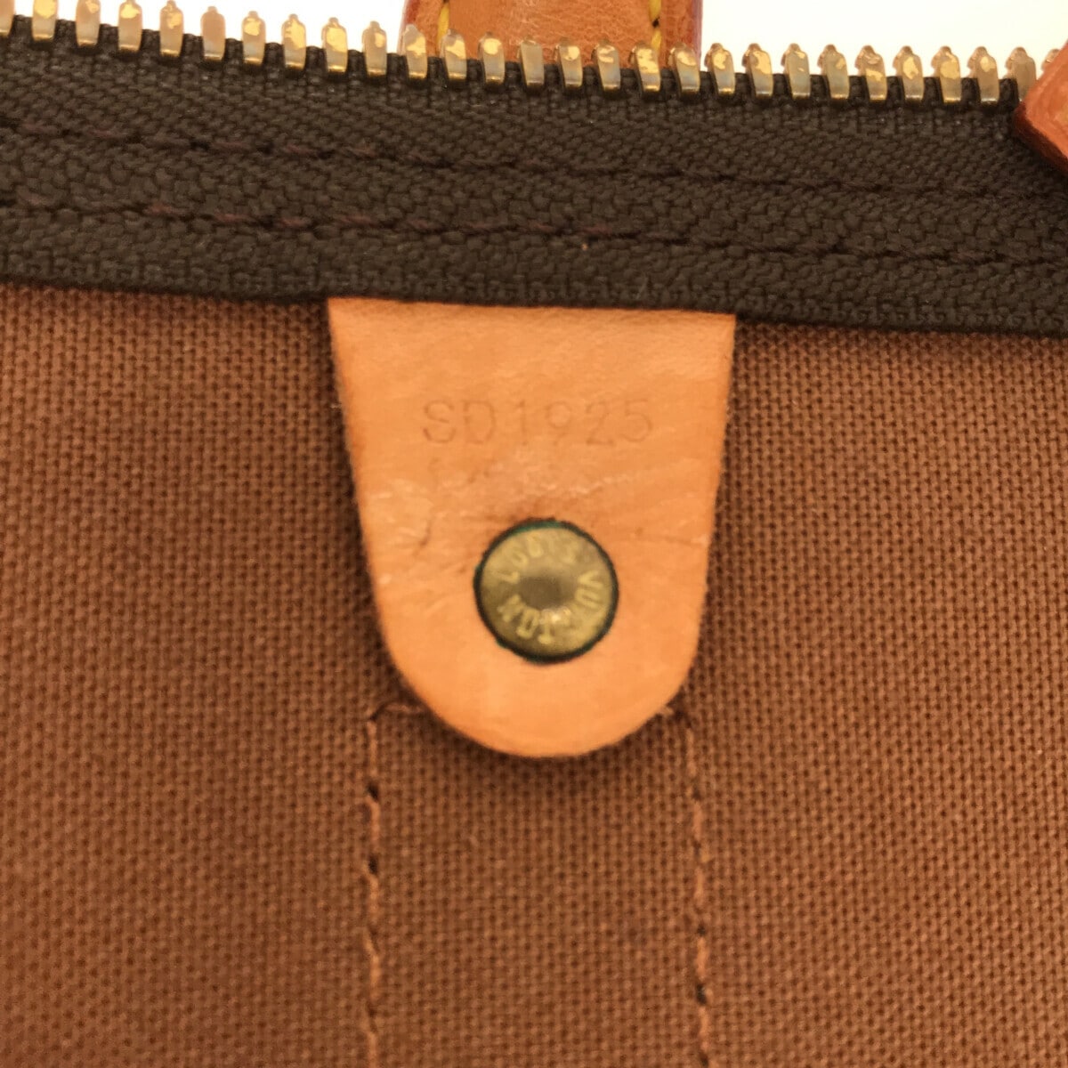Louis Vuitton Brown Canvas Keepall Bandouli√®re 55 travel bag