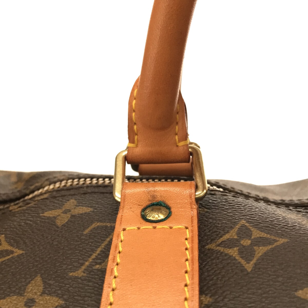 Louis Vuitton Brown Canvas Keepall Bandouli√®re 55 travel bag