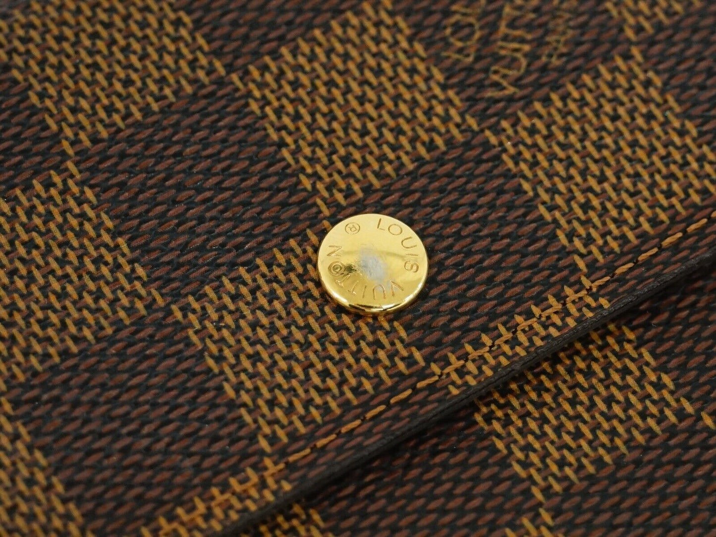 Louis Vuitton Brown Canvas Portefeuille Elise wallet accessories