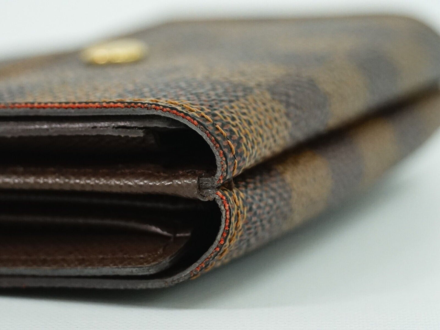 Louis Vuitton Brown Canvas Portefeuille Elise wallet accessories