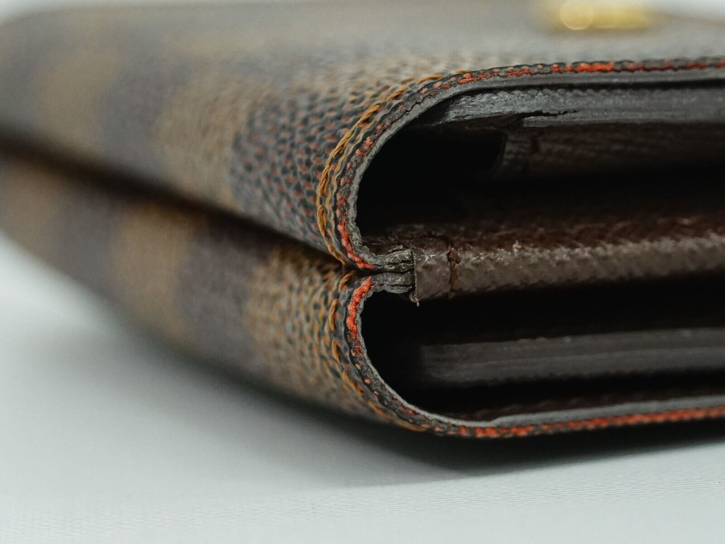 Louis Vuitton Brown Canvas Portefeuille Elise wallet accessories