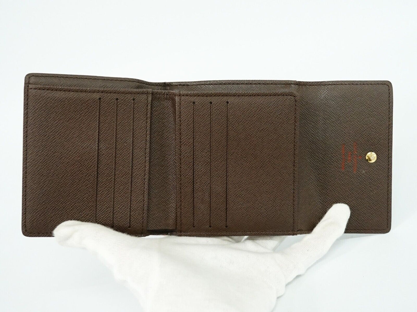 Louis Vuitton Brown Canvas Portefeuille Elise wallet accessories