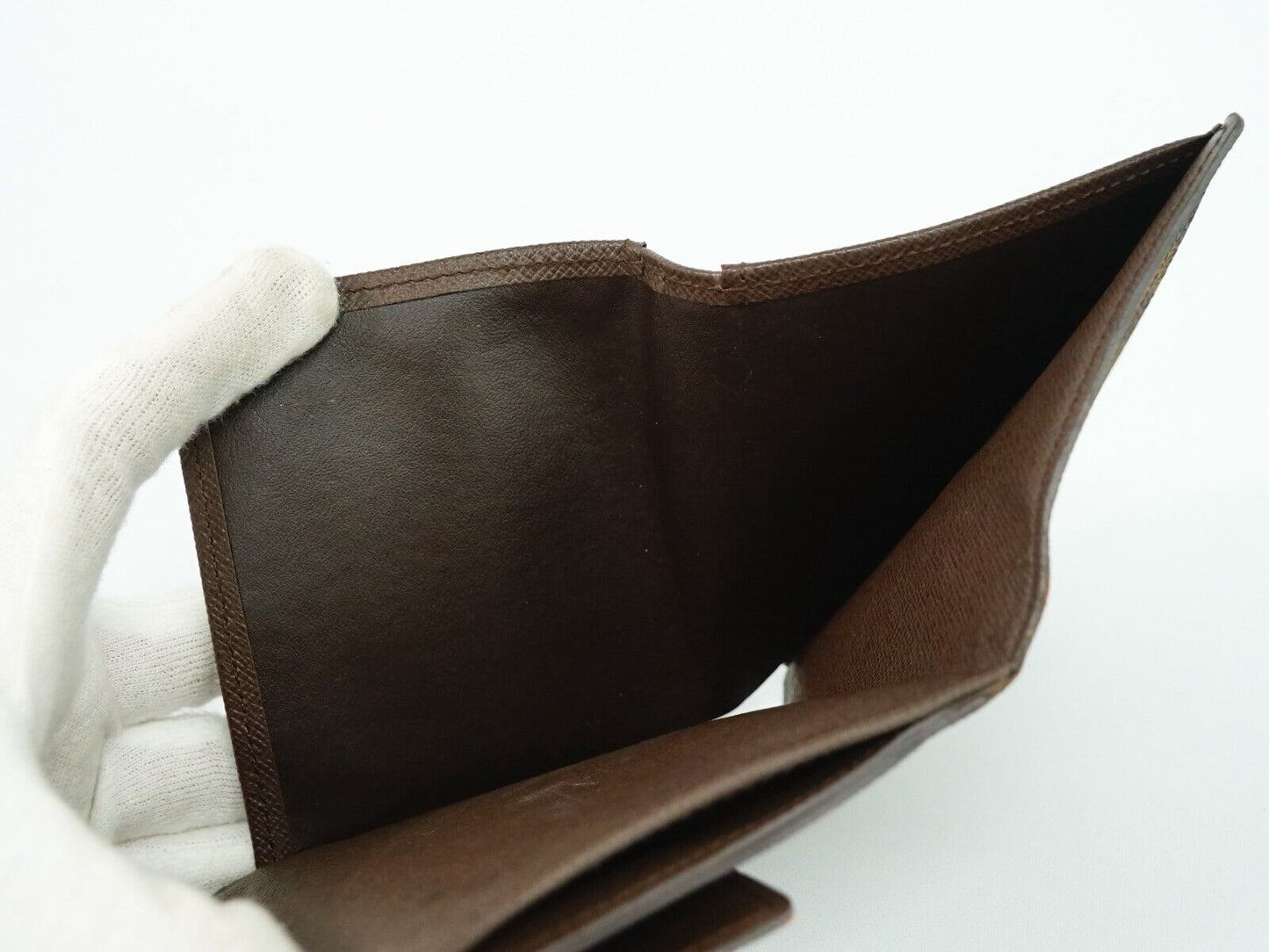 Louis Vuitton Brown Canvas Portefeuille Elise wallet accessories