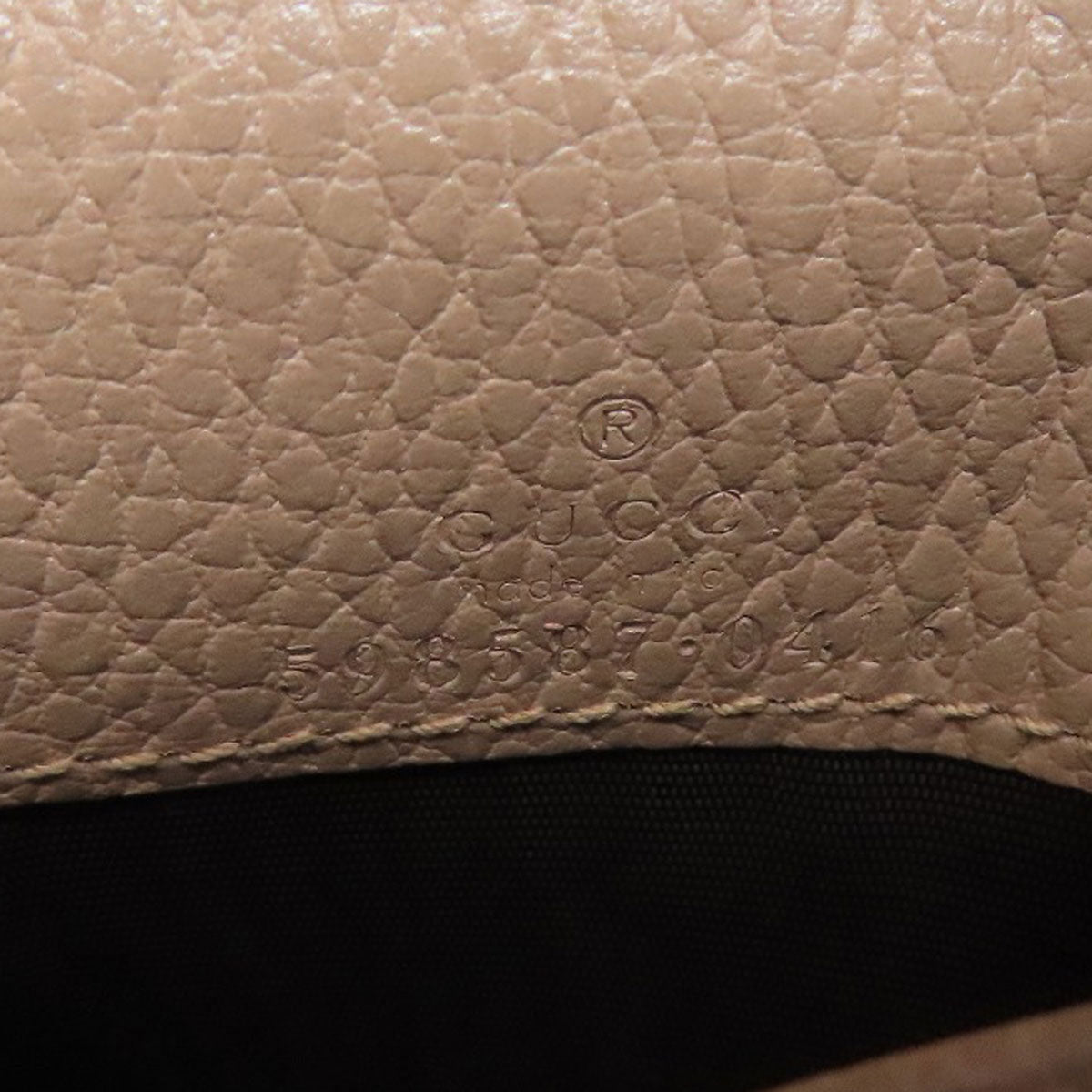 GUCCI Bifold Wallet 593587 leather beige Double G GG Marmont Medium Wallet Women Used
