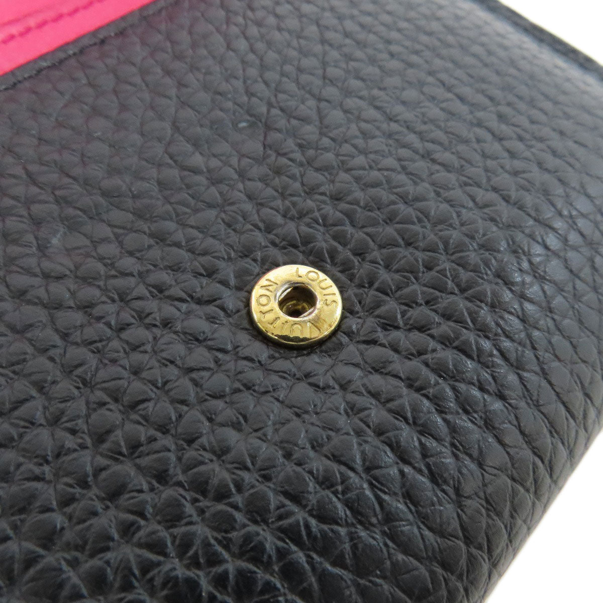 LOUIS VUITTON Bifold Wallet M62157 Taurillon Clemence black Portefeuille Compact Women Used