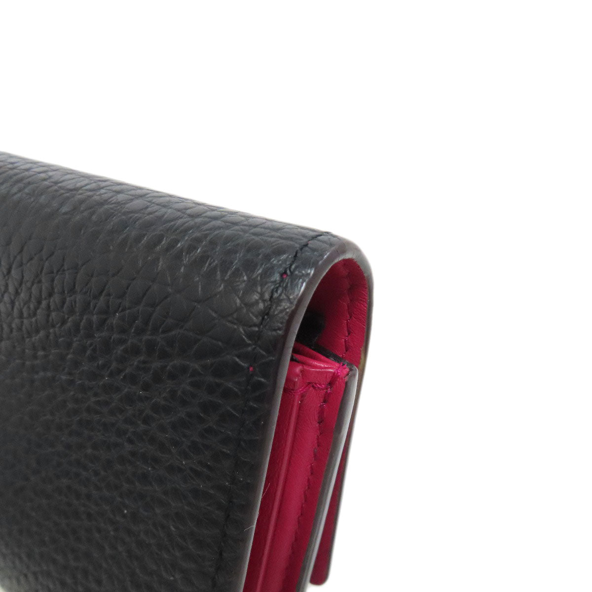 LOUIS VUITTON Bifold Wallet M62157 Taurillon Clemence black Portefeuille Compact Women Used