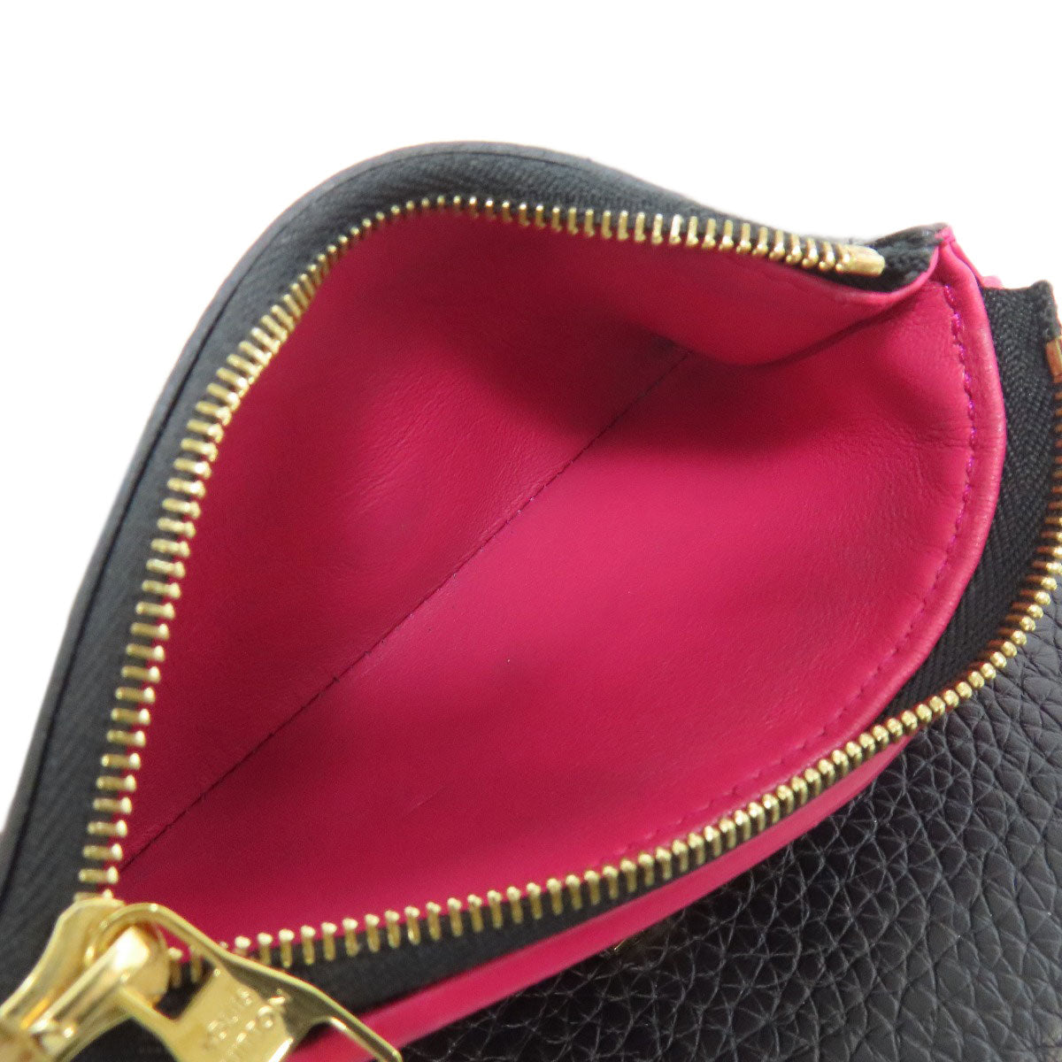LOUIS VUITTON Bifold Wallet M62157 Taurillon Clemence black Portefeuille Compact Women Used
