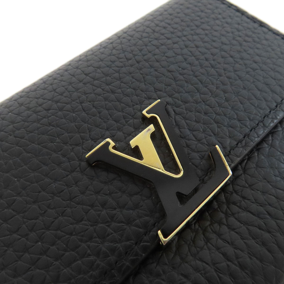 LOUIS VUITTON Bifold Wallet M62157 Taurillon Clemence black Portefeuille Compact Women Used