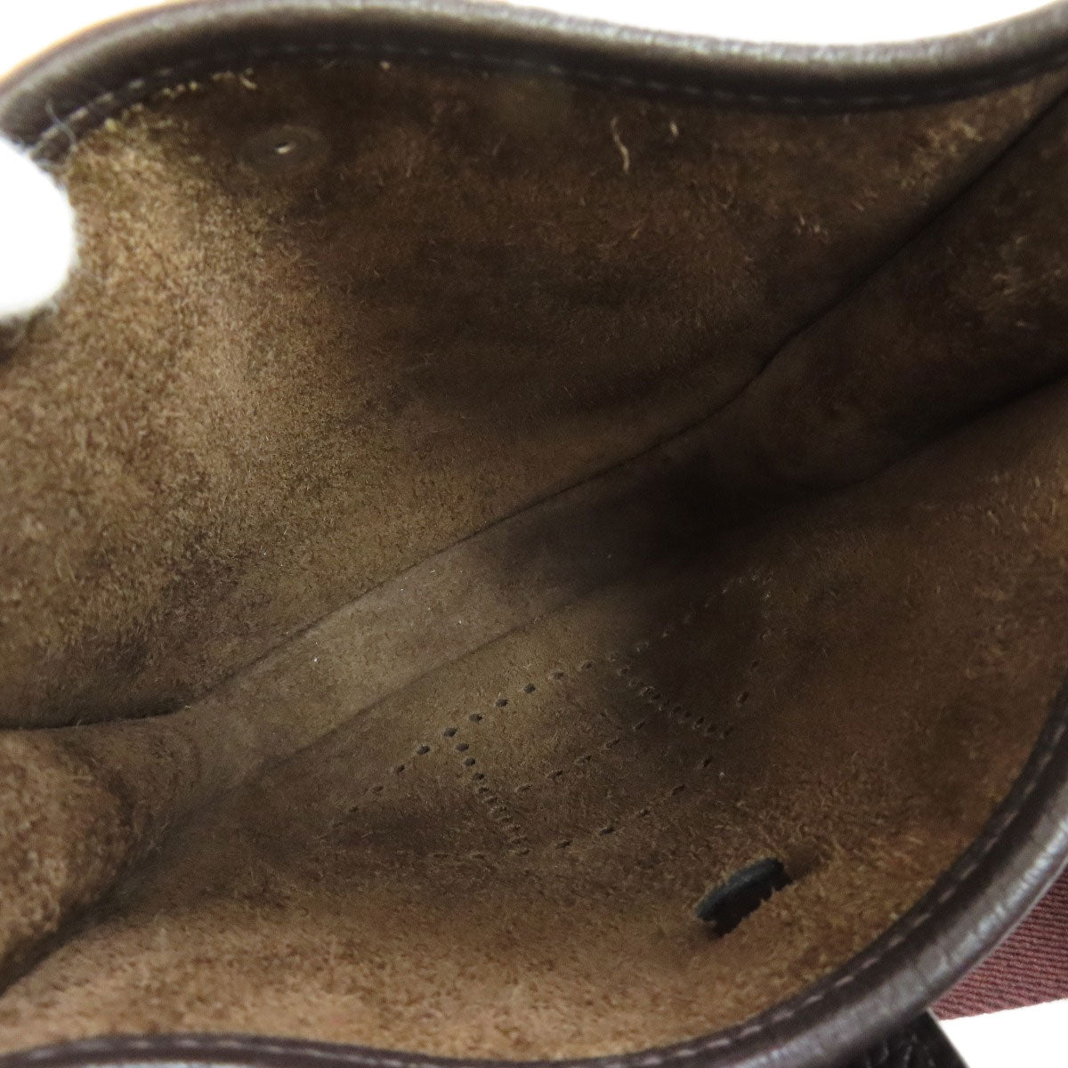 HERMES Shoulder Bag Taurillon Clemence Brown Evelyn TPM SilverMetal