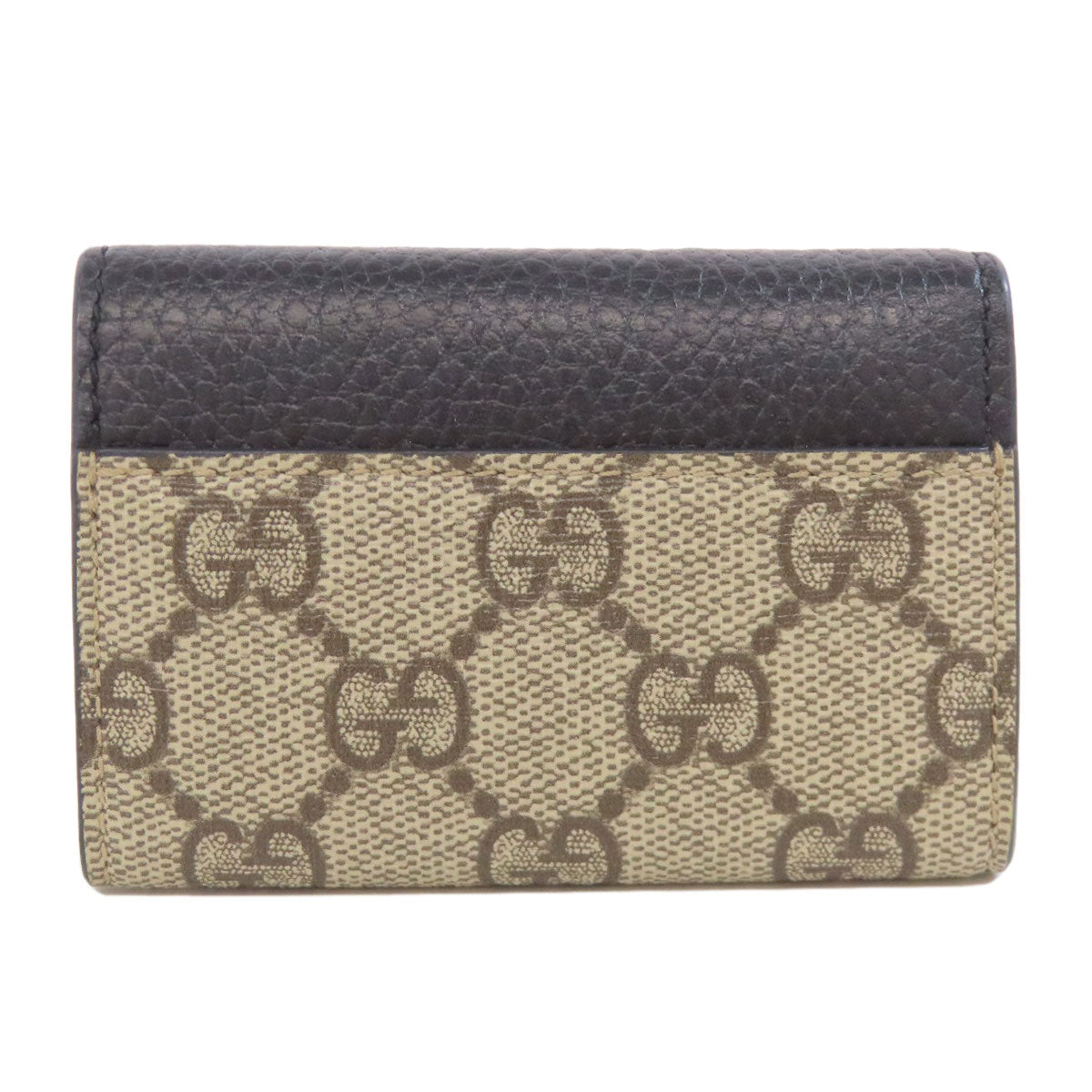 GUCCI Key case Key holder  456118 PVC, Leather Brown Double G GG Marmont Women Used