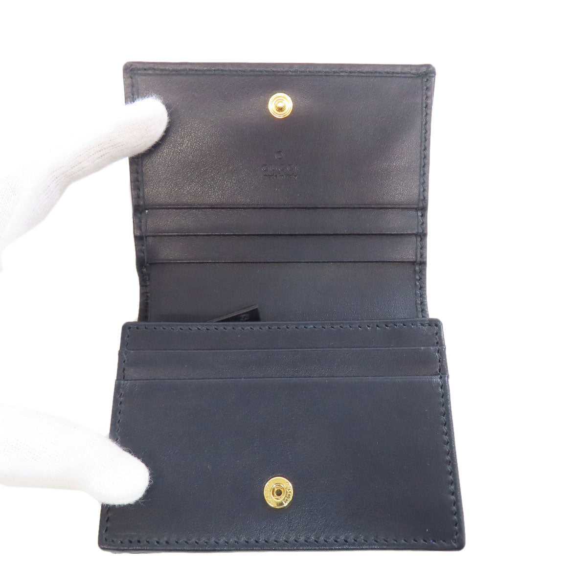 GUCCI Bifold Wallet 621887 Canvas, Leather beige Horsebit Women Used