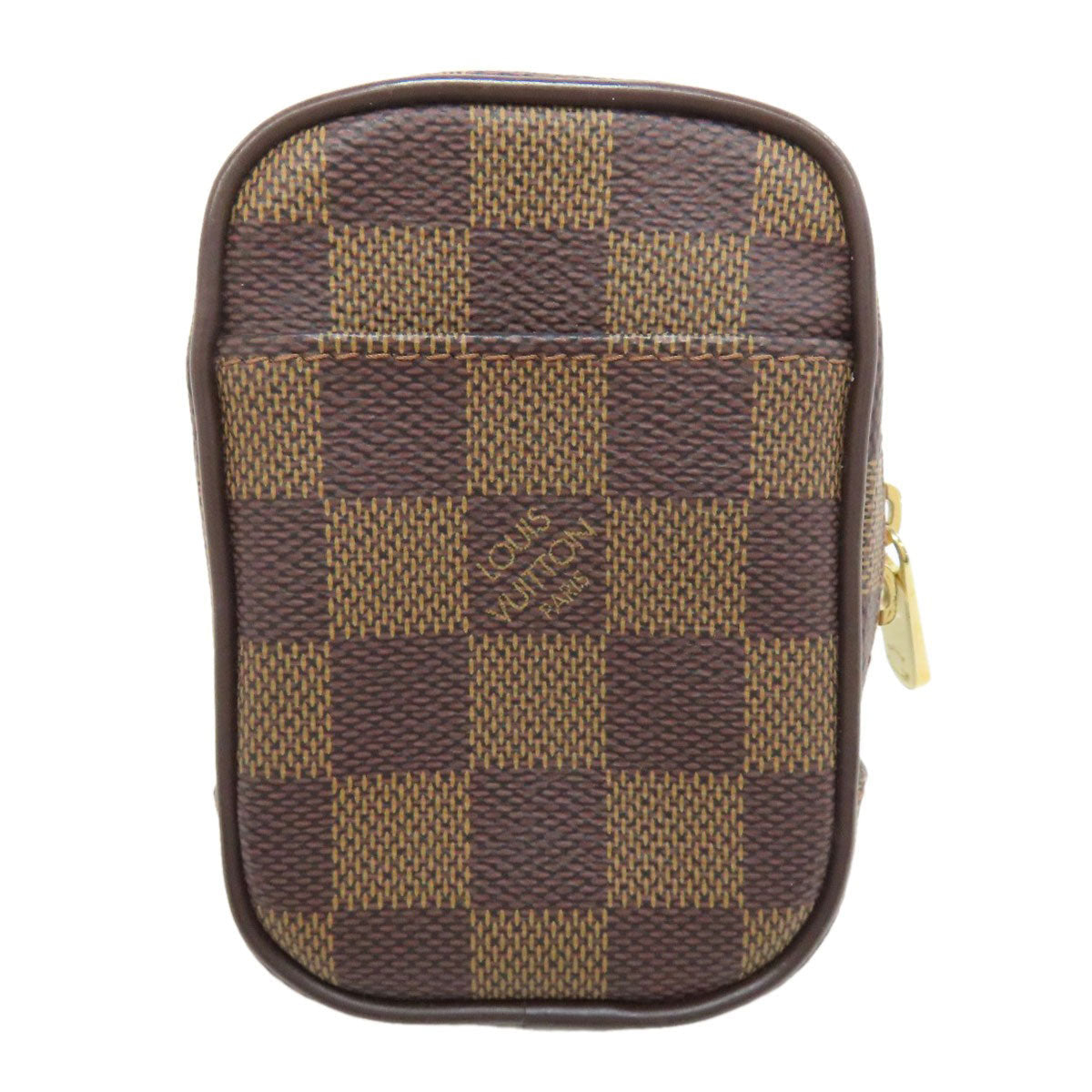 LOUIS VUITTON Accessory pouch N61738 Damier canvas Brown Etui Okapi PM Women Used