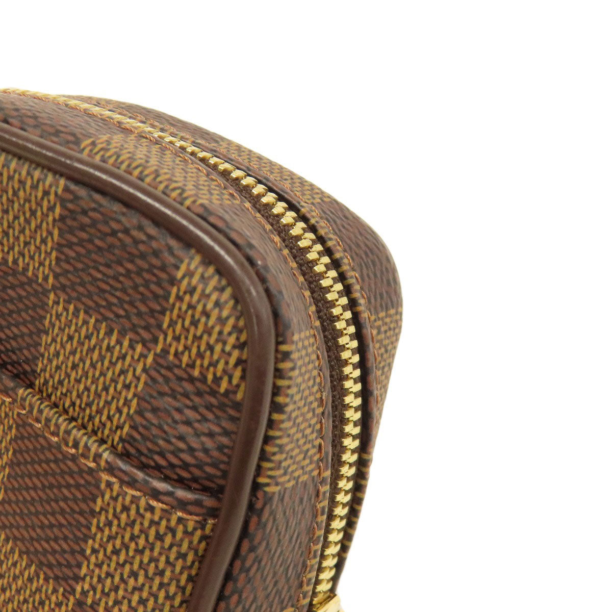 LOUIS VUITTON Accessory pouch N61738 Damier canvas Brown Etui Okapi PM Women Used
