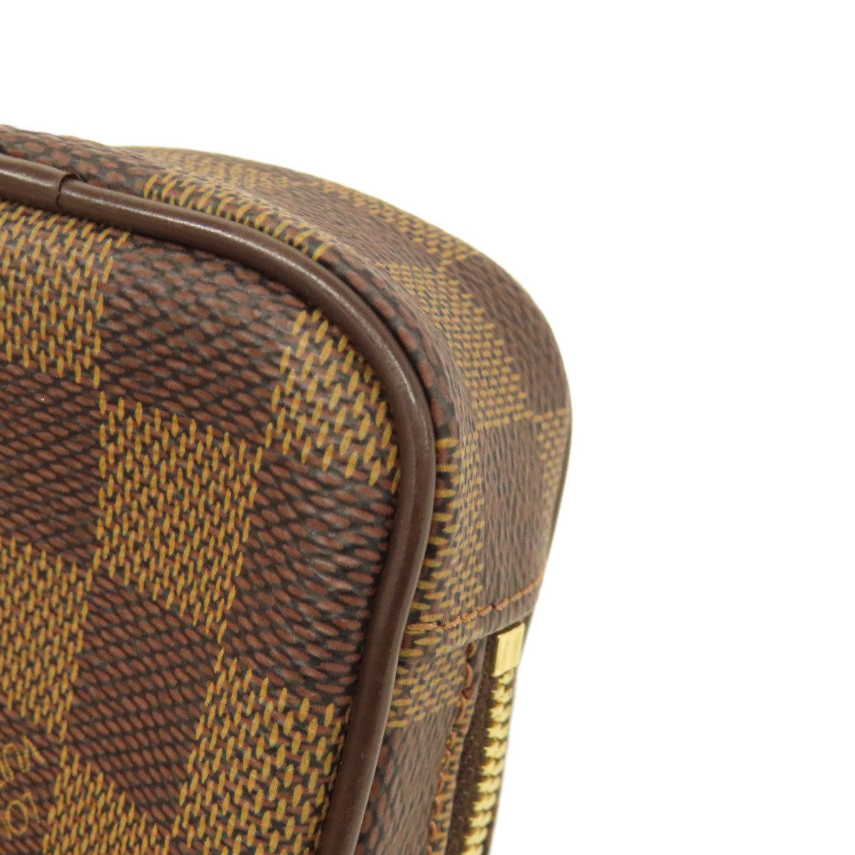 LOUIS VUITTON Accessory pouch N61738 Damier canvas Brown Etui Okapi PM Women Used