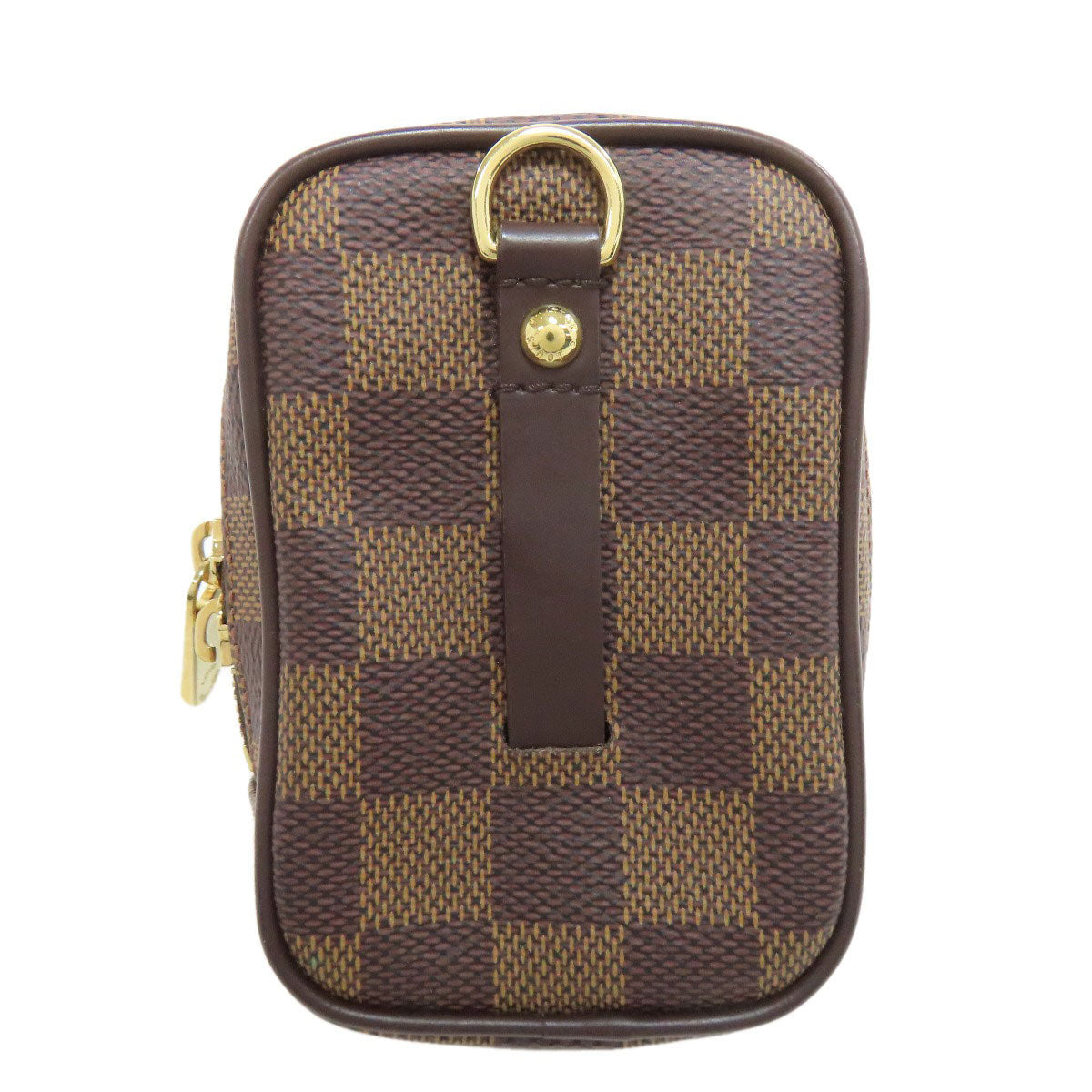 LOUIS VUITTON Accessory pouch N61738 Damier canvas Brown Etui Okapi PM Women Used