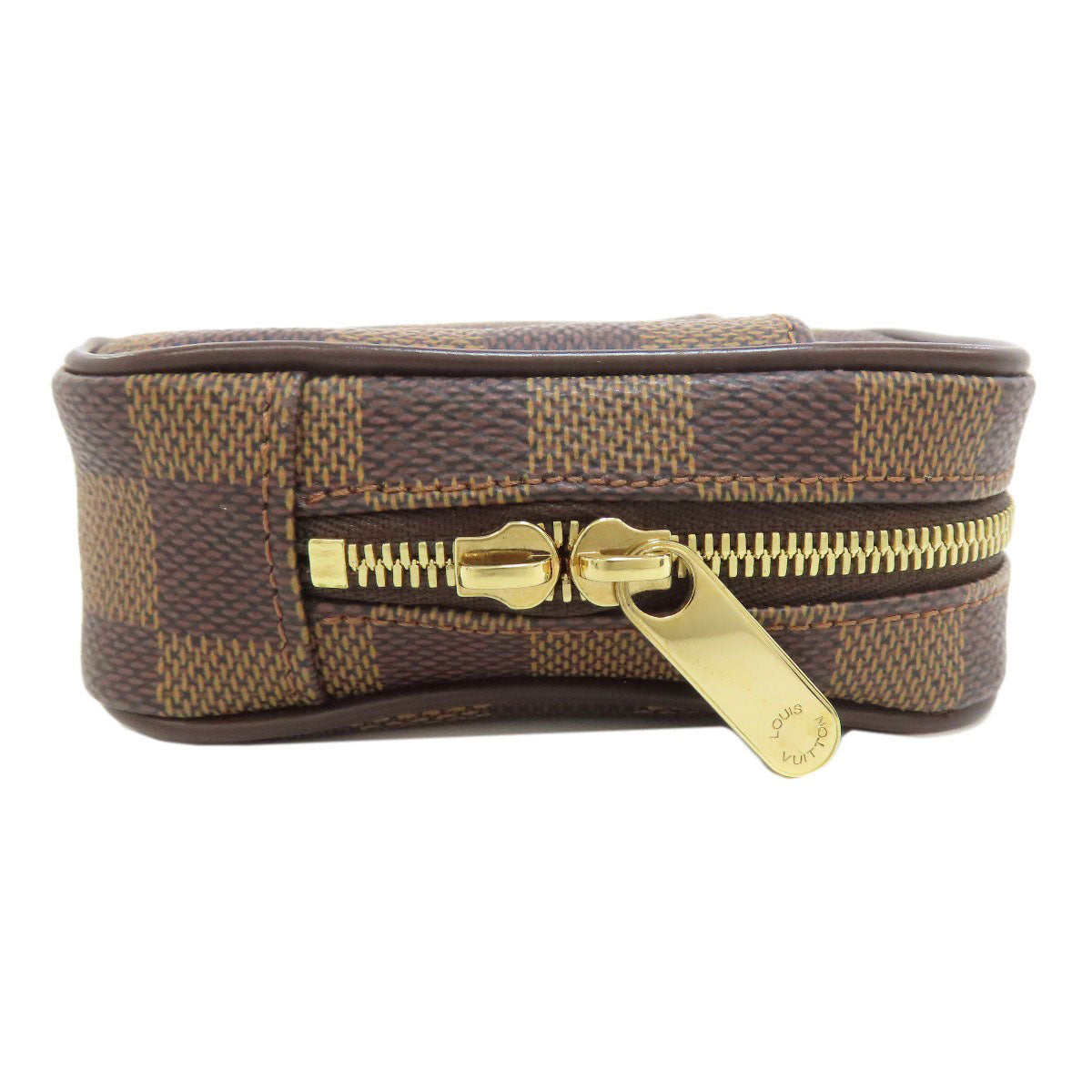 LOUIS VUITTON Accessory pouch N61738 Damier canvas Brown Etui Okapi PM Women Used