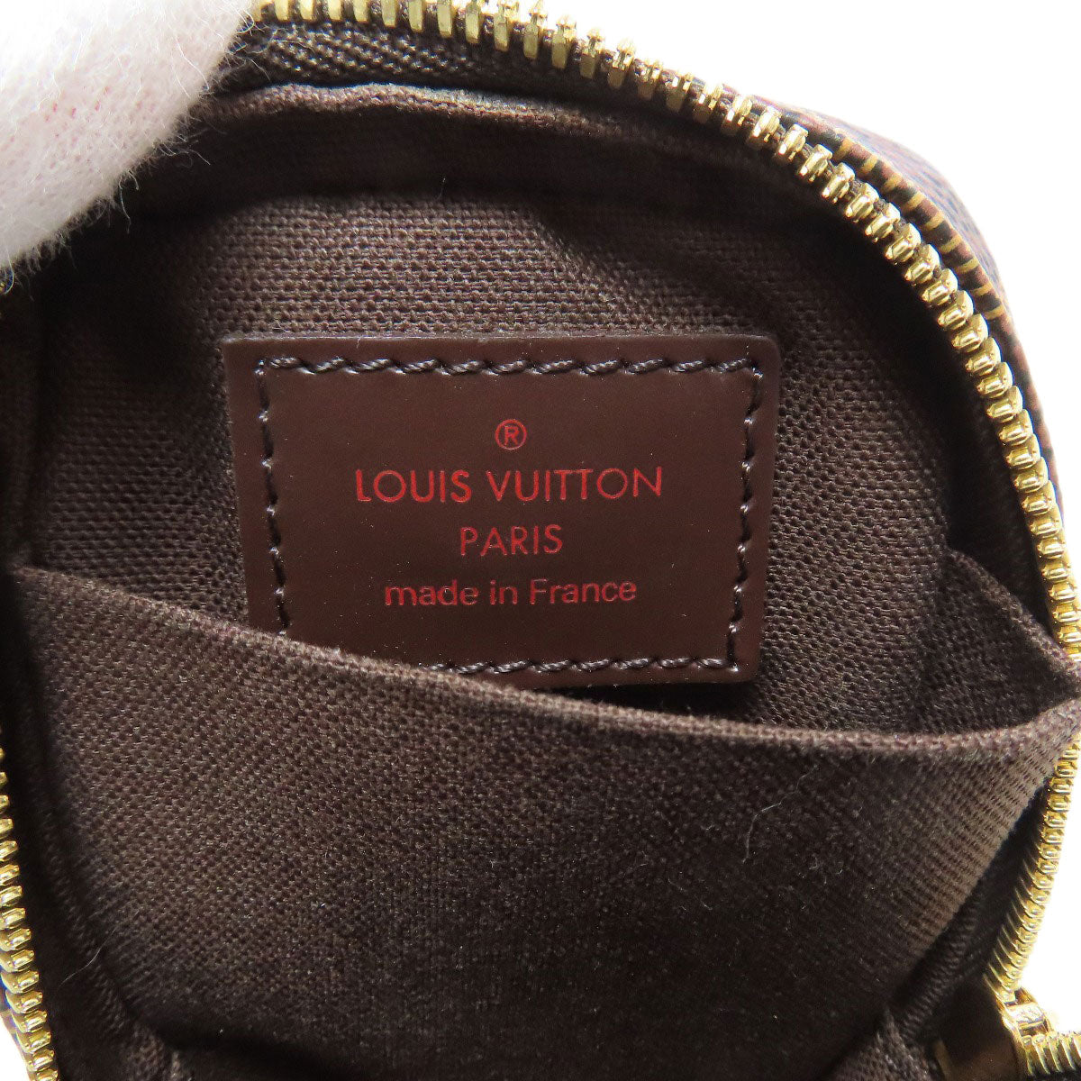 LOUIS VUITTON Accessory pouch N61738 Damier canvas Brown Etui Okapi PM Women Used