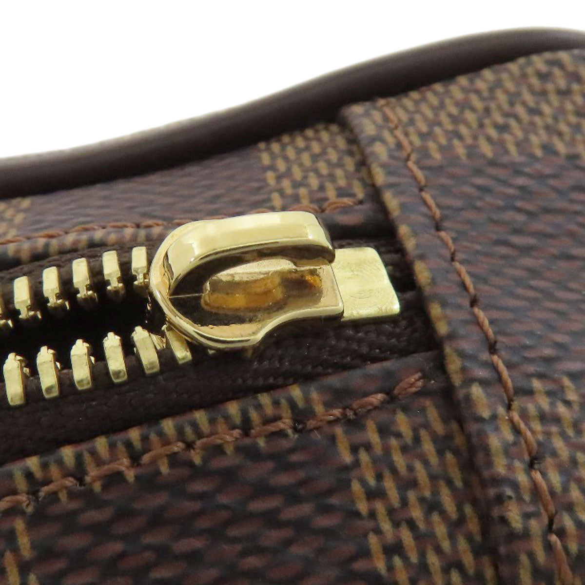 LOUIS VUITTON Accessory pouch N61738 Damier canvas Brown Etui Okapi PM Women Used