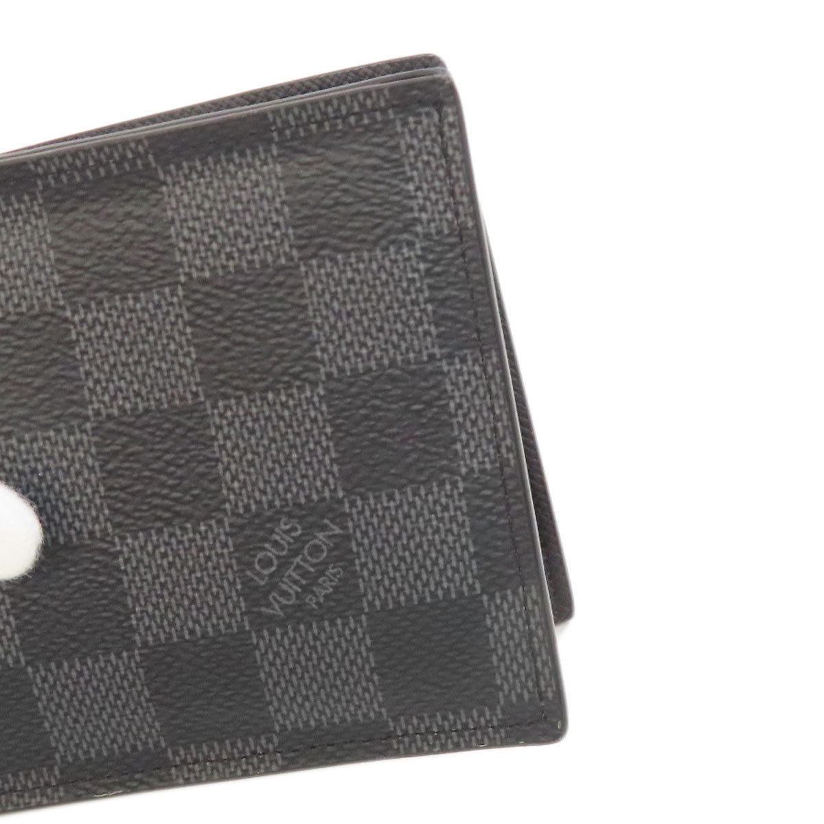 LOUIS VUITTON Bifold Wallet N60053 Damier canvas gray Portefeuille Amerigo NM mens Used