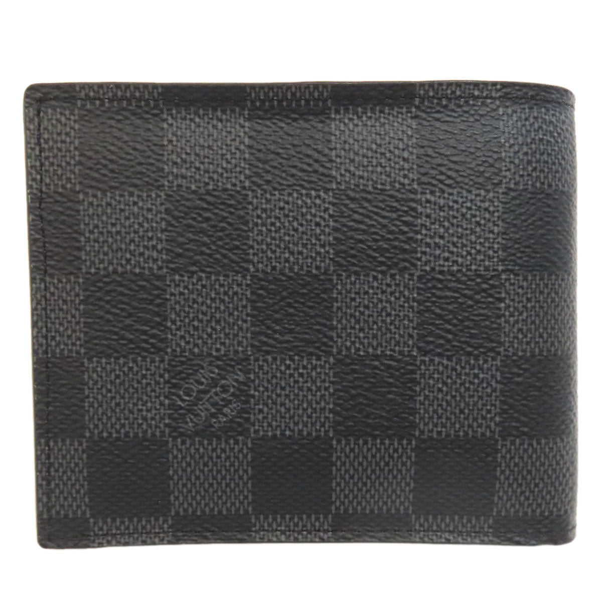 LOUIS VUITTON Bifold Wallet N60053 Damier canvas gray Portefeuille Amerigo NM mens Used