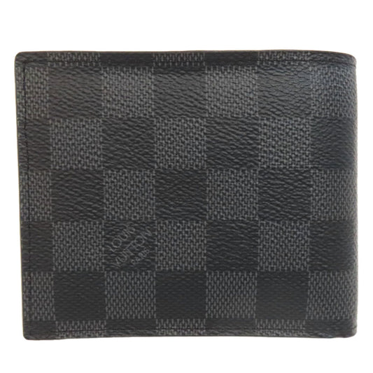 LOUIS VUITTON Bifold Wallet N60053 Damier canvas gray Portefeuille Amerigo NM mens Used