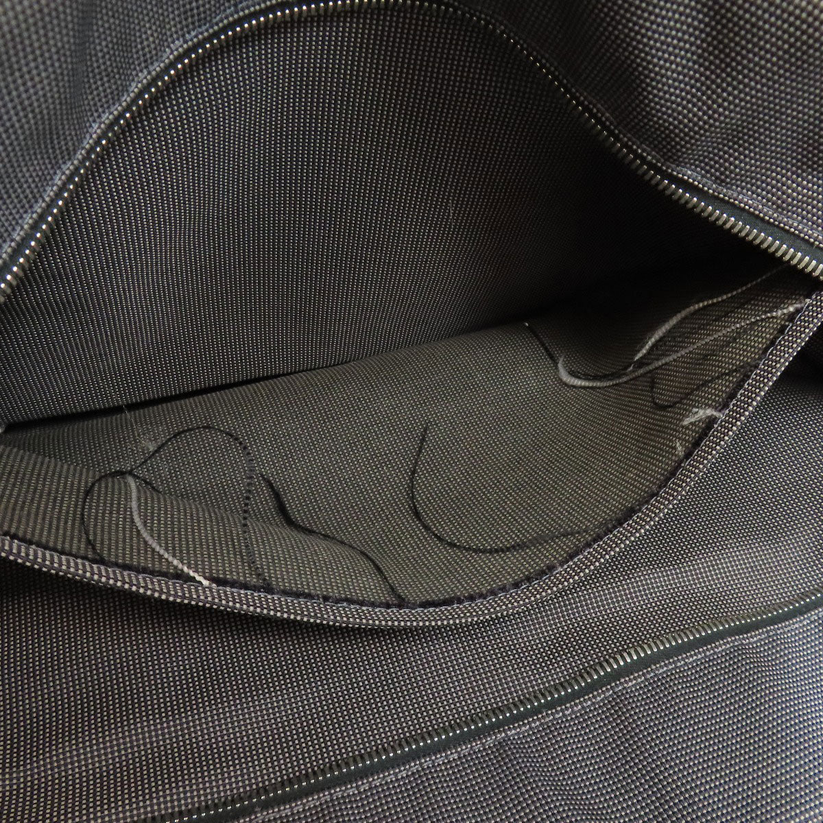 HERMES Tote Bag canvas gray Her LineGM
