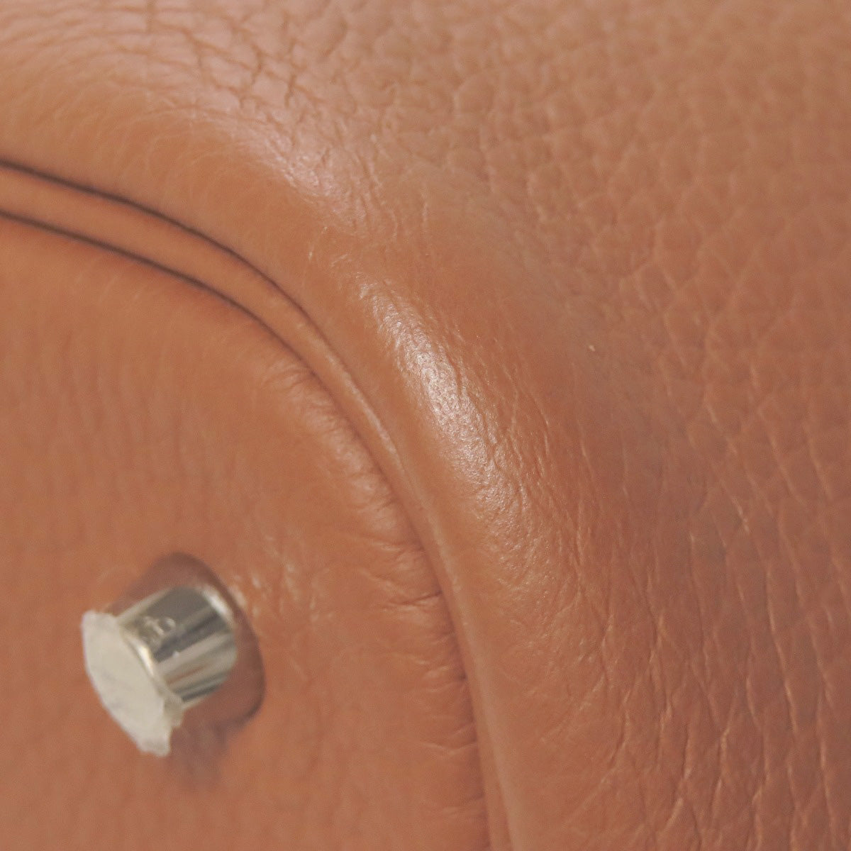 HERMES Handbag Taurillon Clemence Brown Picotin Lock MM SilverMetal