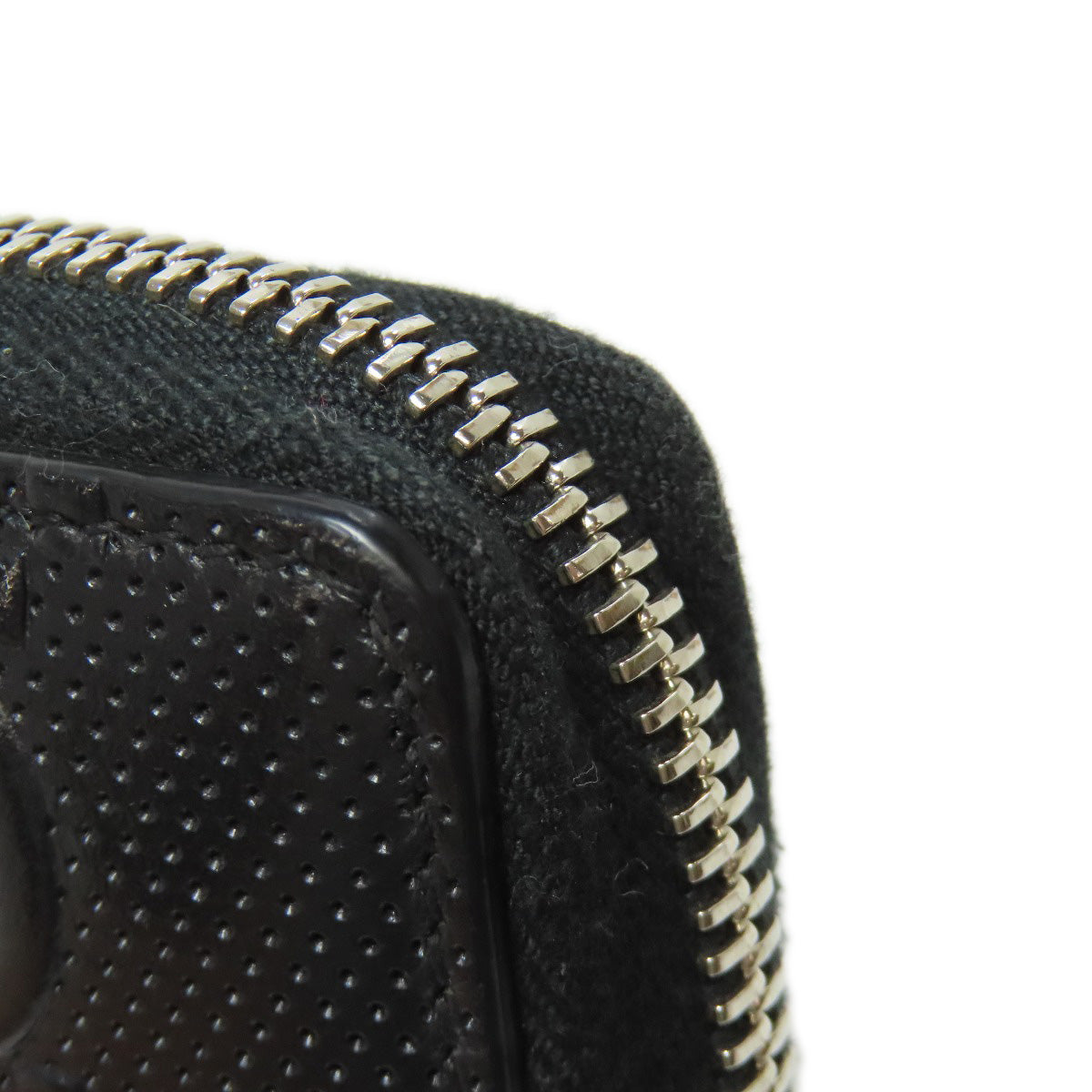 GUCCI Long Wallet Purse 625558 PVC black Zip Around GG Embossed mens Used