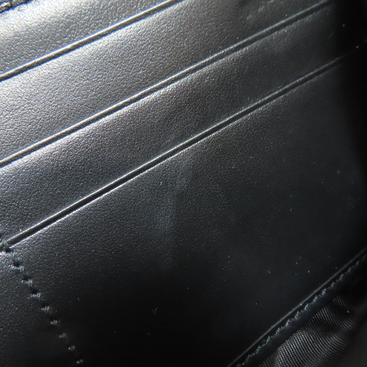 GUCCI Long Wallet Purse 625558 PVC black Zip Around GG Embossed mens Used